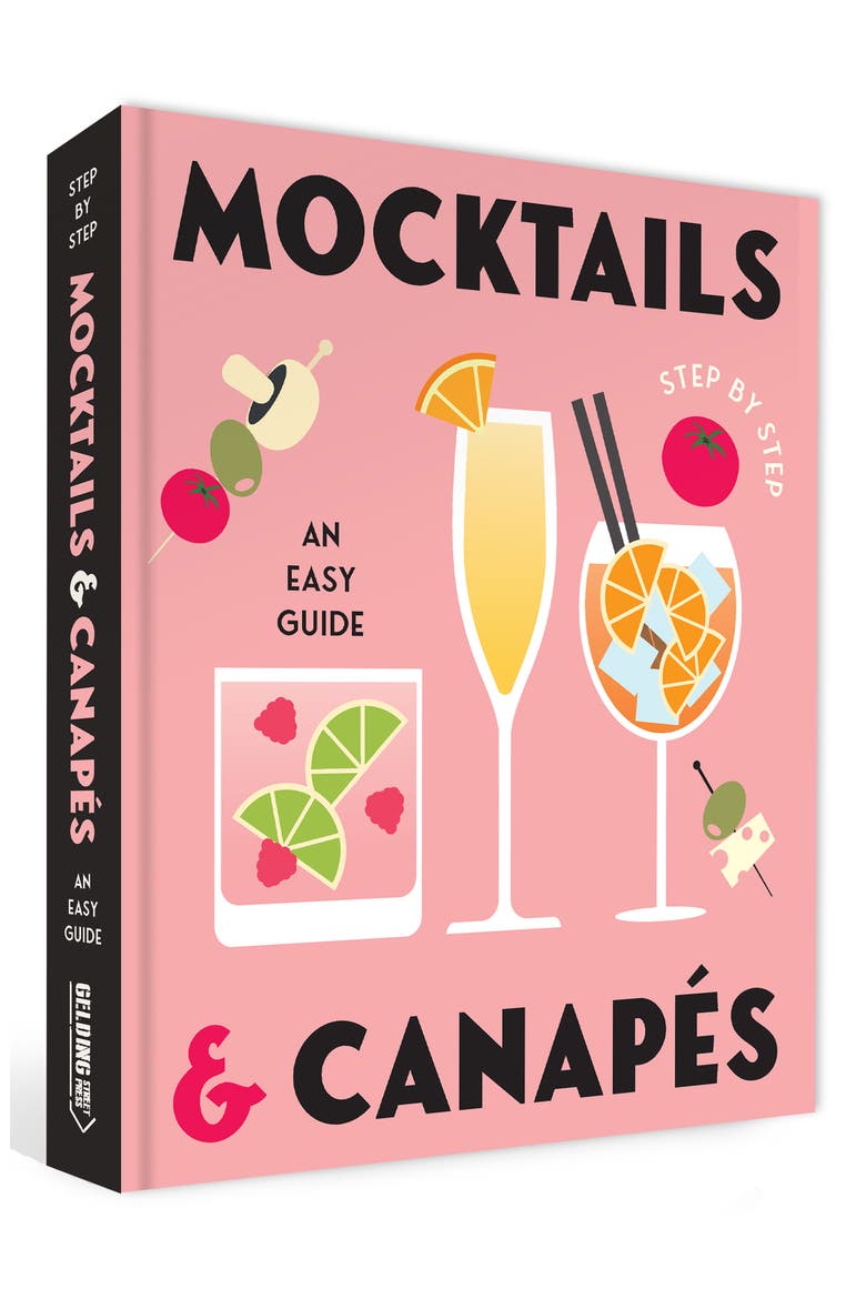 Mocktails & Canapé Book, Alternate, color, PINK