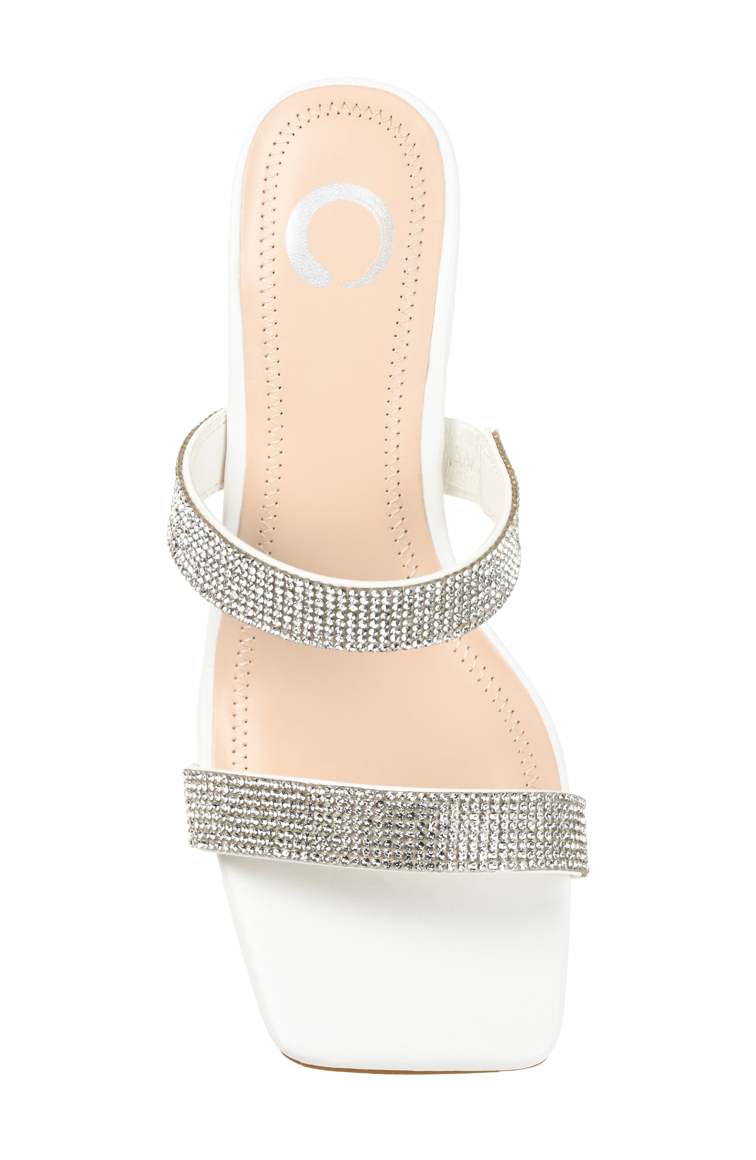 Journee Collection Shandee Heeled Sandal, Alternate, color, White