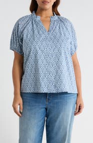 SUGARLIPS Lena Floral Puff Sleeve Top