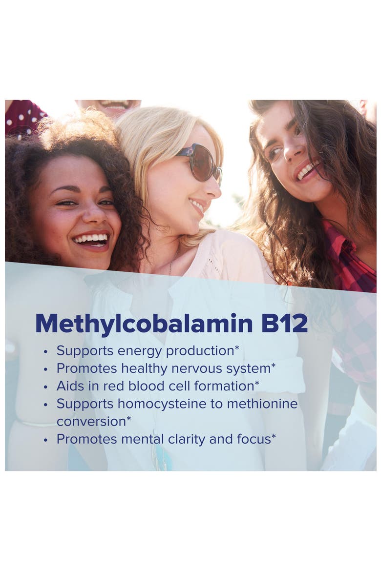 Methylcobalamin B-12 Sublingual Dissolving Tablets, Alternate, color, White