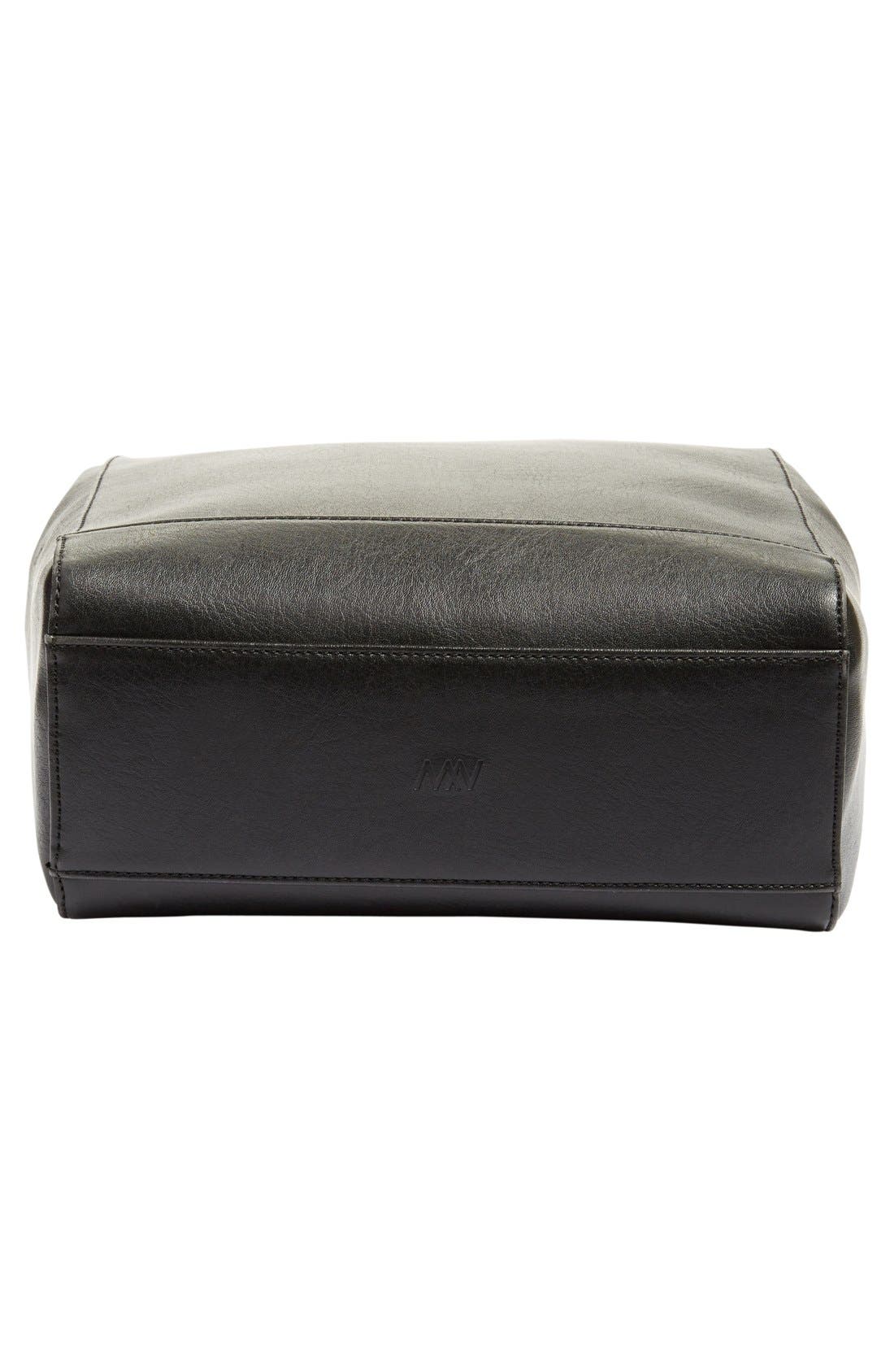 'Katherine' Faux Leather Backpack, Alternate, color, BLACK