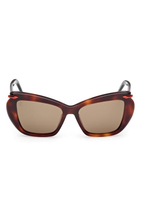 53mm Geometric Sunglasses