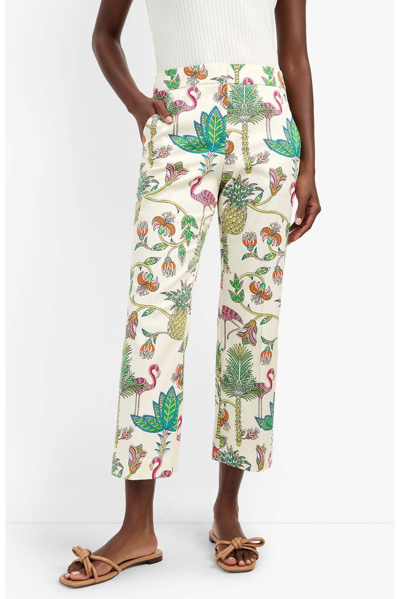 Lulu Flamingo Fizz Voile Trousers, Alternate, color, Flamingo Fizz Voile