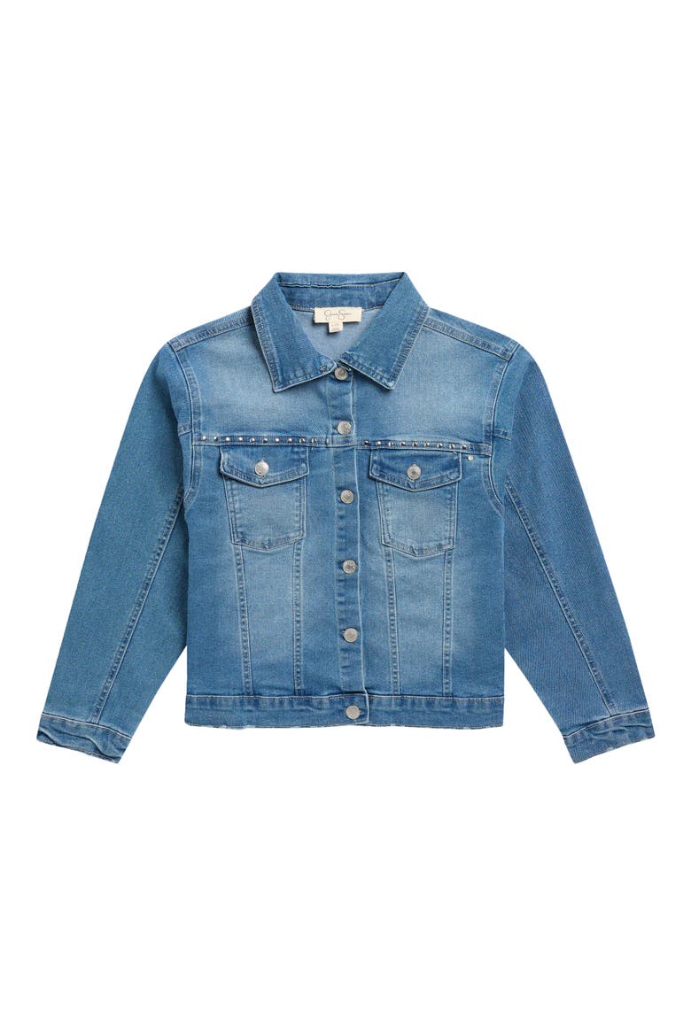 Kids' Denim Jacket, Main, color, MED WASH