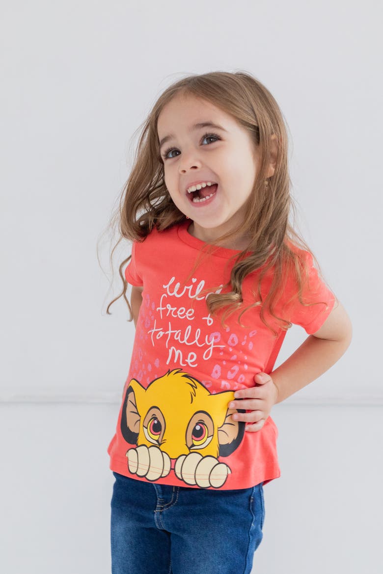 Lion King 2-Pack Short Sleeve T-Shirts, Alternate, color, Simba Nala Yellow