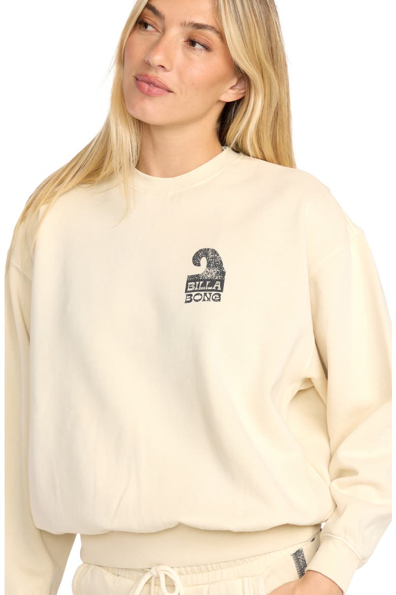 Sun Wave Livin' Kendal Graphic Sweatshirt, Alternate, color, WHITE CAP