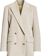 Golden Goose Double Breasted Herringbone Blazer