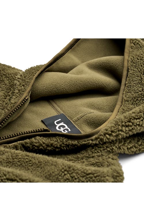 Ugg(r) Mariella Uggfluff Zip Hoodie In Green