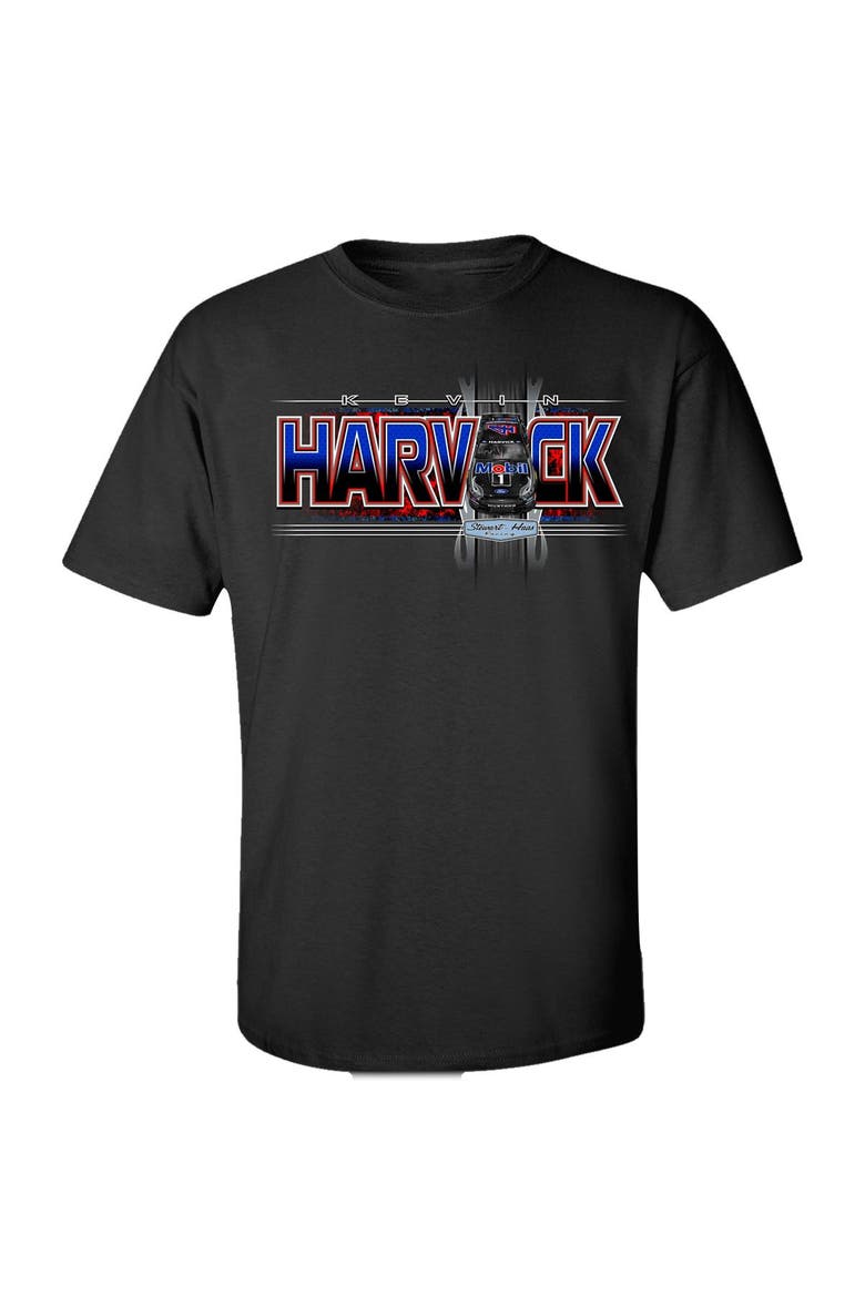 Men's Stewart-Haas Racing Team Collection Black Kevin Harvick Mobil 1 Burnout T-Shirt, Alternate, color, Black