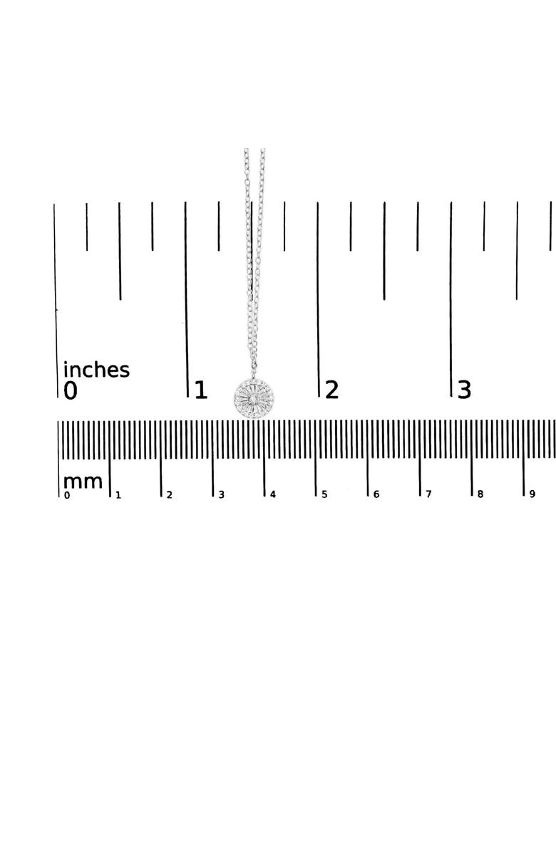 Haus of Brilliance Silver 1/6 Cttw Diamond Wheel and Spoke Pendant Necklace, Alternate, color, White