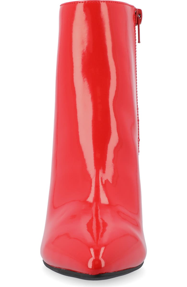 Journee Collection Sorren Boot, Alternate, color, Patent/ Red