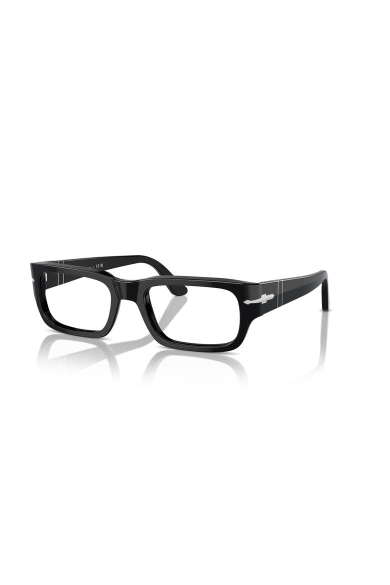 53mm Rectangle optical glasses, Main, color, Black
