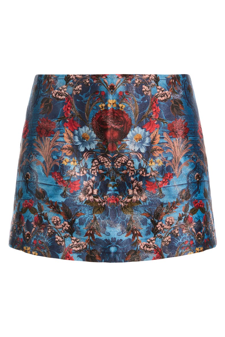Mace High Waist Jacquard Skort, Alternate, color, HEARTSTRINGS MINERAL BLUE