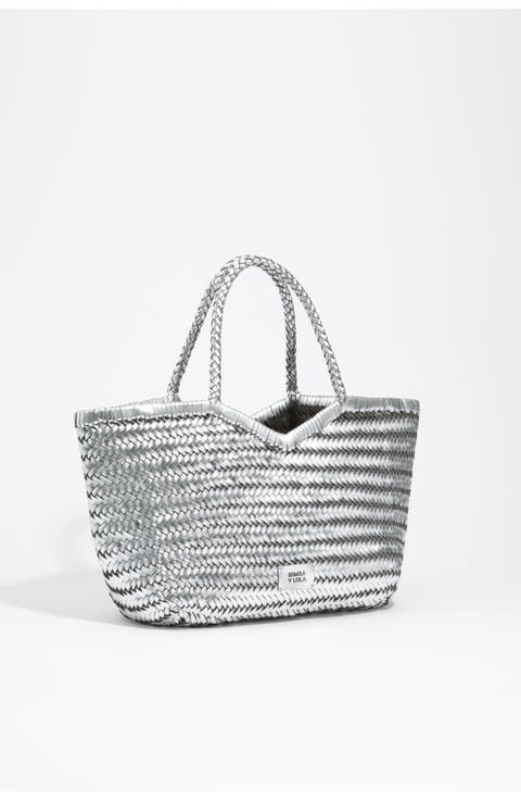 Large Plaited Leather Shopper Bag