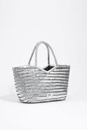 BIMBA Y LOLA Large Plaited Leather Shopper Bag