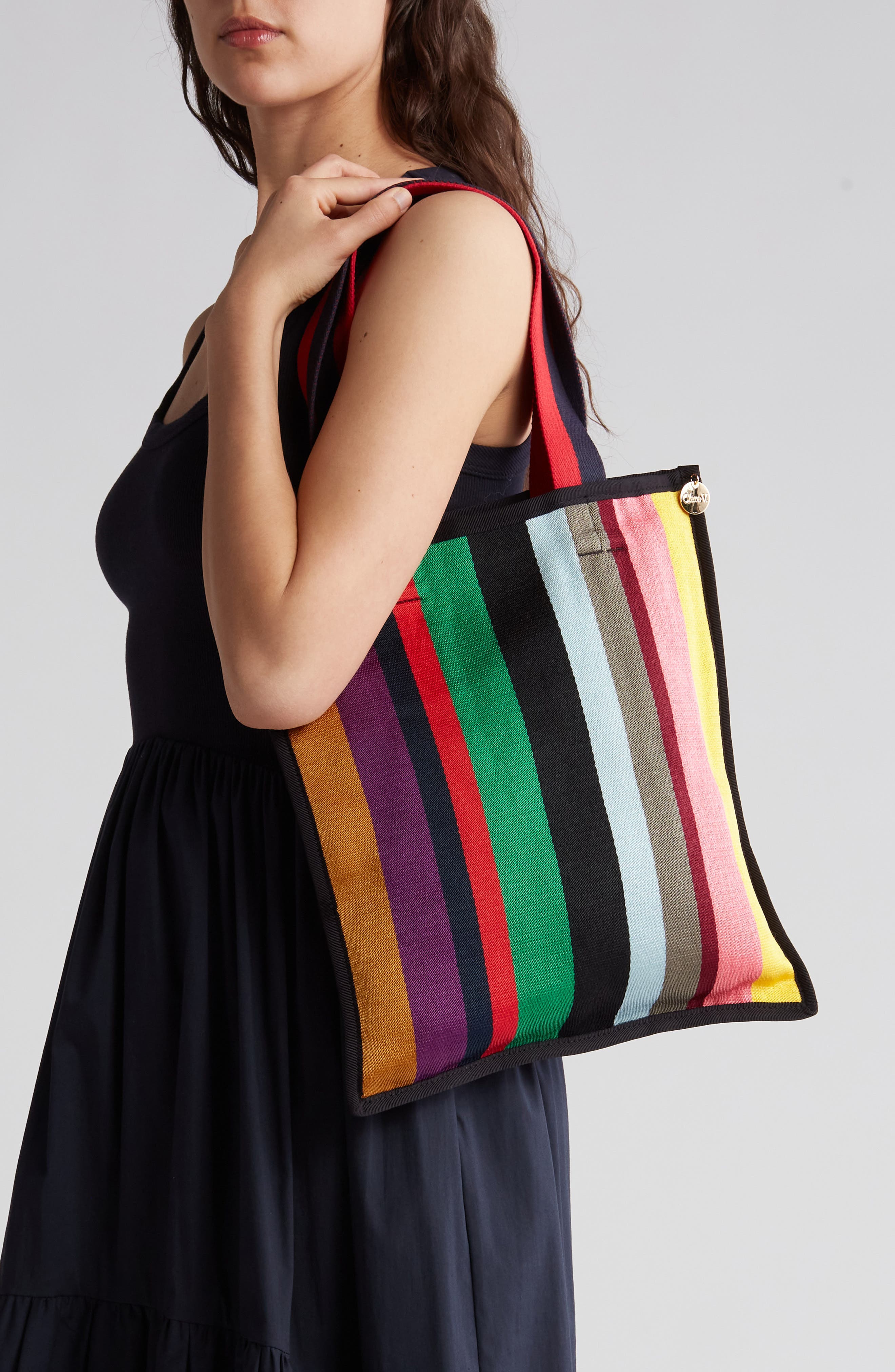 Clare V. Ribbon Tote Bag, Alternate, color, 