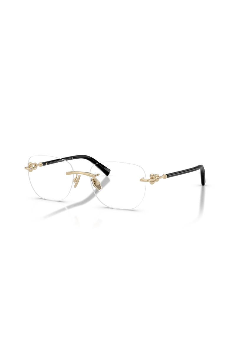 Tiffany & Co. 54mm Square optical glasses, Main, color, Gold