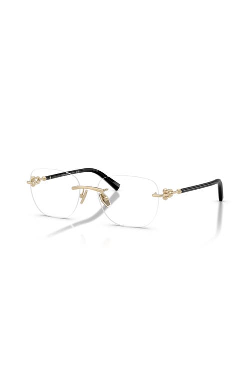 Tiffany & Co . 54mm Square Optical Glasses In Brown