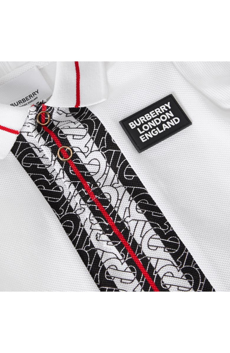 Burberry Joseph Monogram Stripe Piqué Polo Shirt, Alternate, color, 