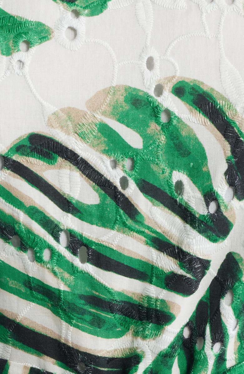 Anne Klein Sleeveless Fit & Flare Dress, Alternate, color, White Dove Multi