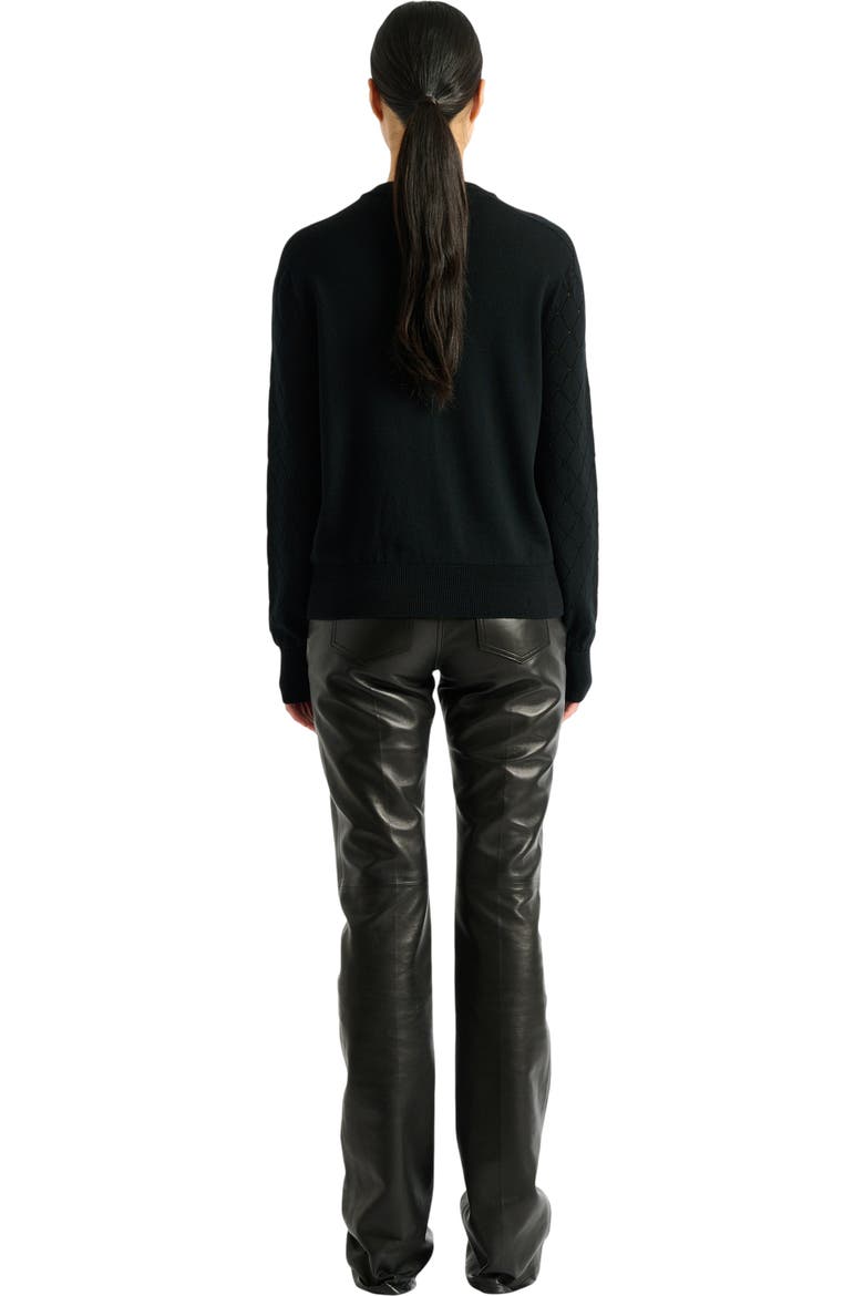 Knit cardigan, Alternate, color, black