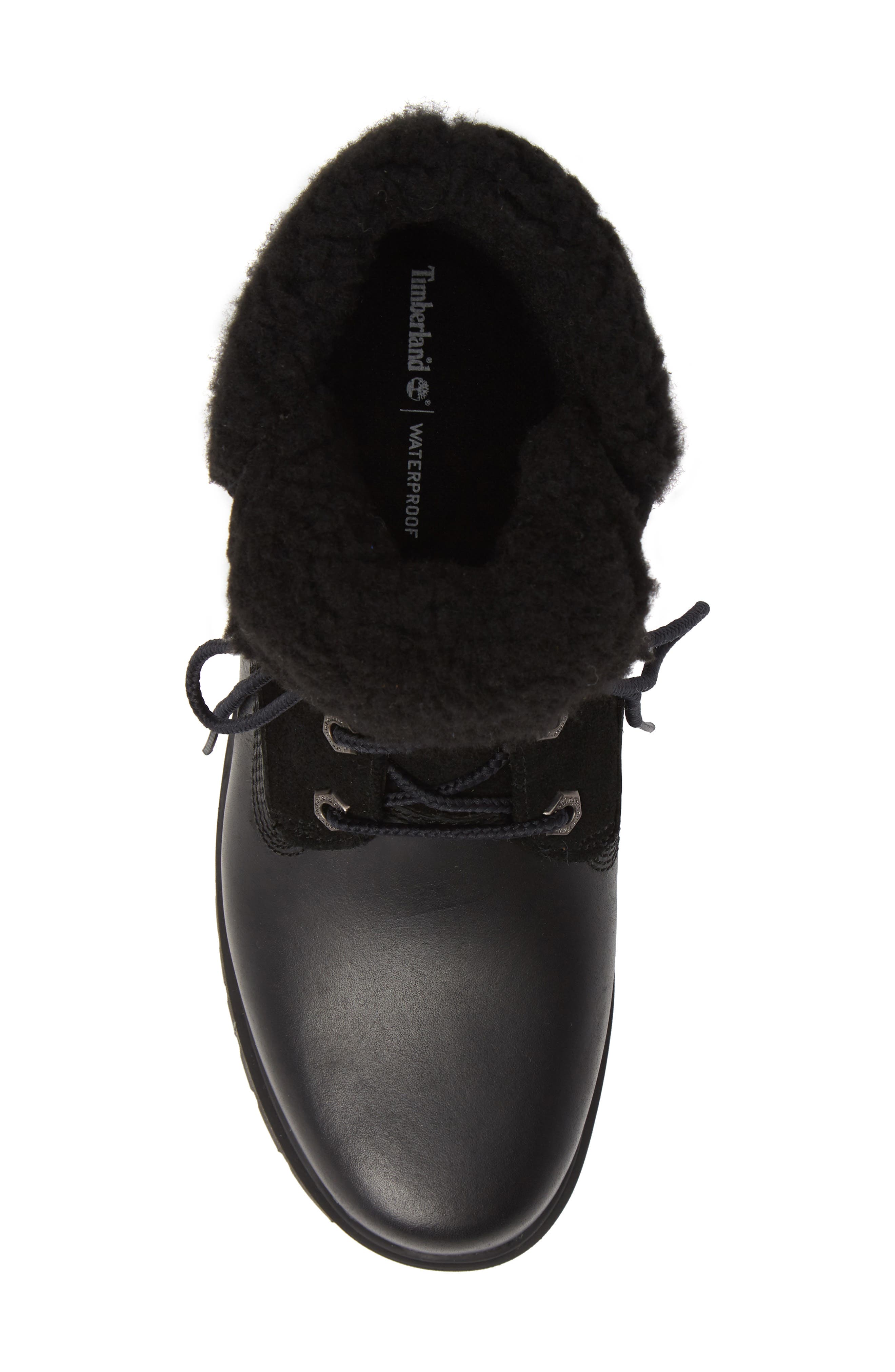 Jayne Waterproof Bootie, Alternate, color, JET BLACK LEATHER
