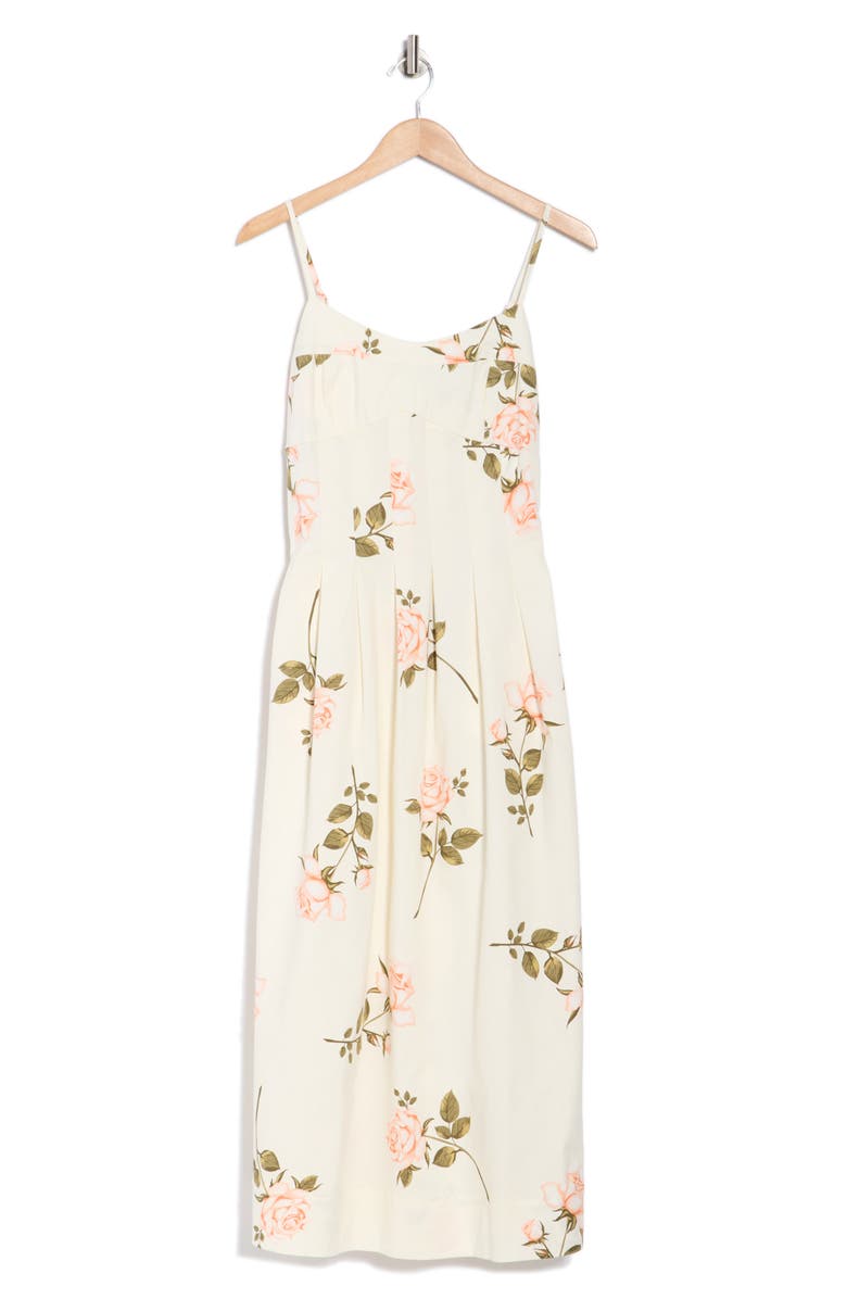 Ellen Tracy Stretch Twill Dress, Alternate, color, Cascading Roses