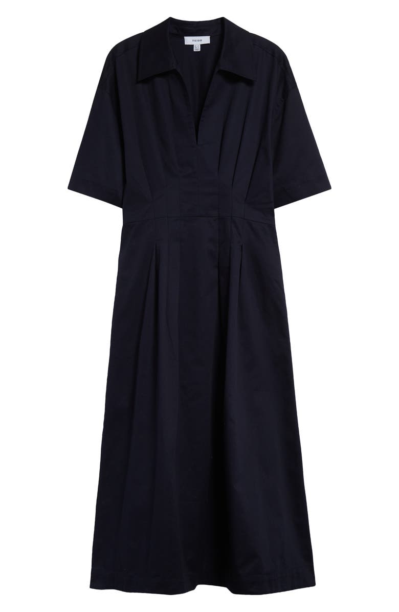 Reiss Aubrey Short Sleeve Cotton Midi Dress, Alternate, color, 