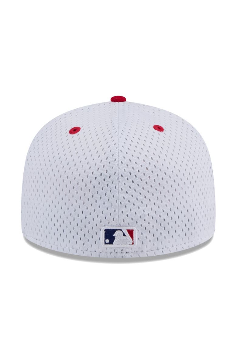 New Era Men's New Era White Philadelphia Phillies Throwback Mesh 59FIFTY Fitted Hat, Alternate, color,