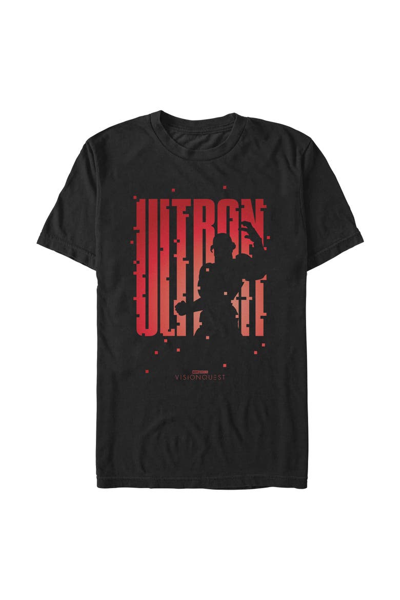 Men's Ultron Silhouette Short Sleeve T-Shirt, Main, color, Black