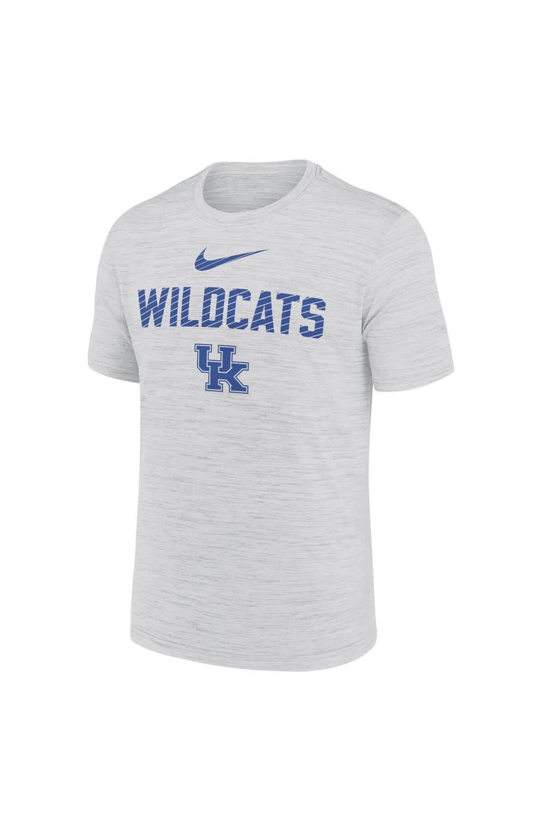 Nike Men's Nike White Kentucky Wildcats Campus Slant Velocity Performance T-Shirt, Alternate, color, Gray