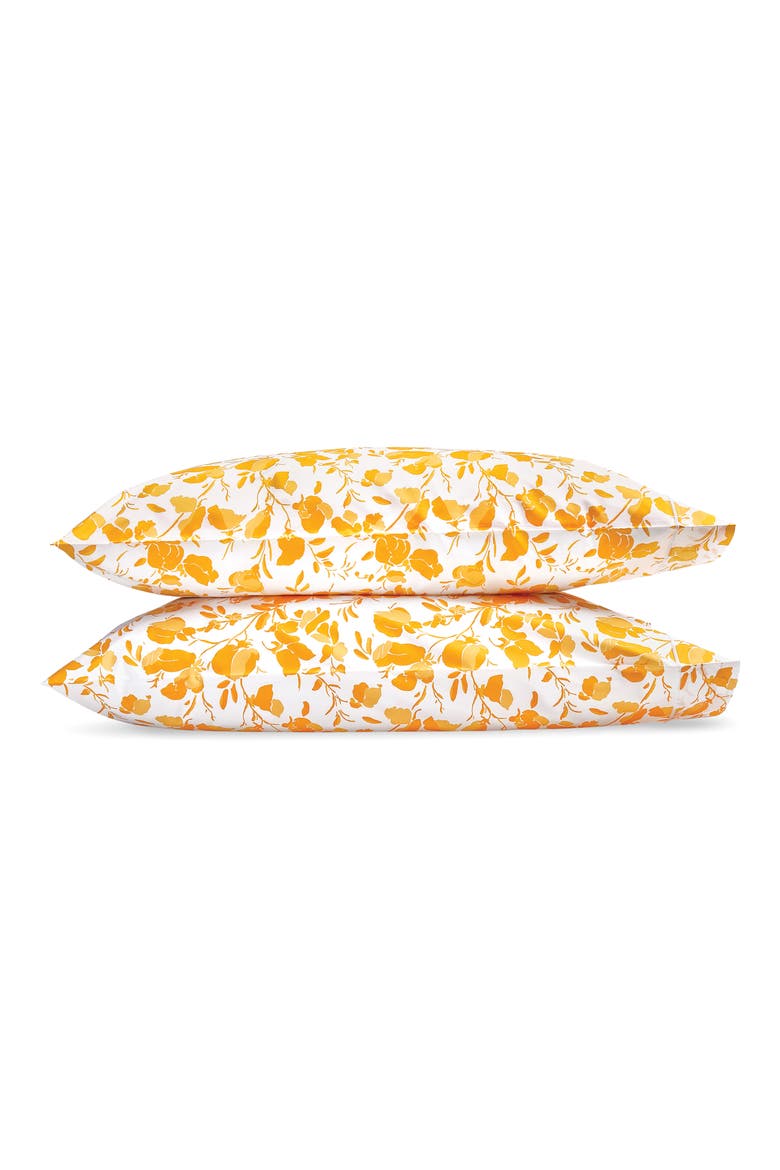 Alexandra Set of 2 Pillowcases, Main, color, GOLDENROD