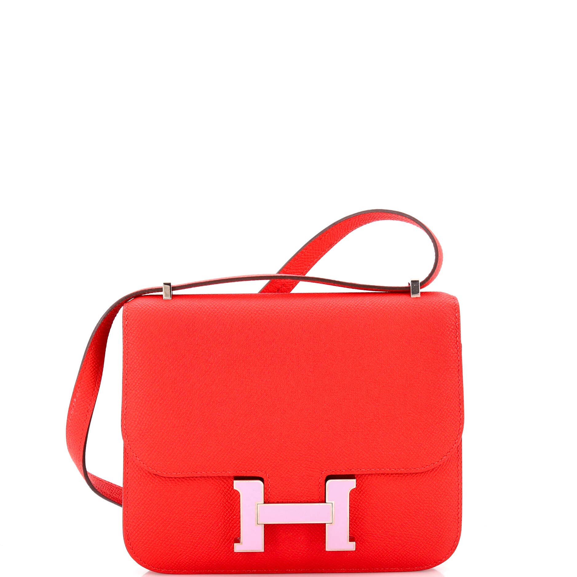 Pre-Owned Hermes Constance Bag Epsom 18, Main, color, Rouge De Coeur