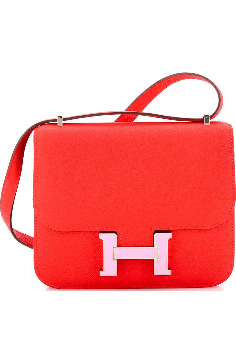 Pre-Owned Hermes Constance Bag Epsom 18, Main, color, Rouge De Coeur