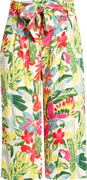 SUGARLIPS Wissa Tie Waist Wide Leg Pants