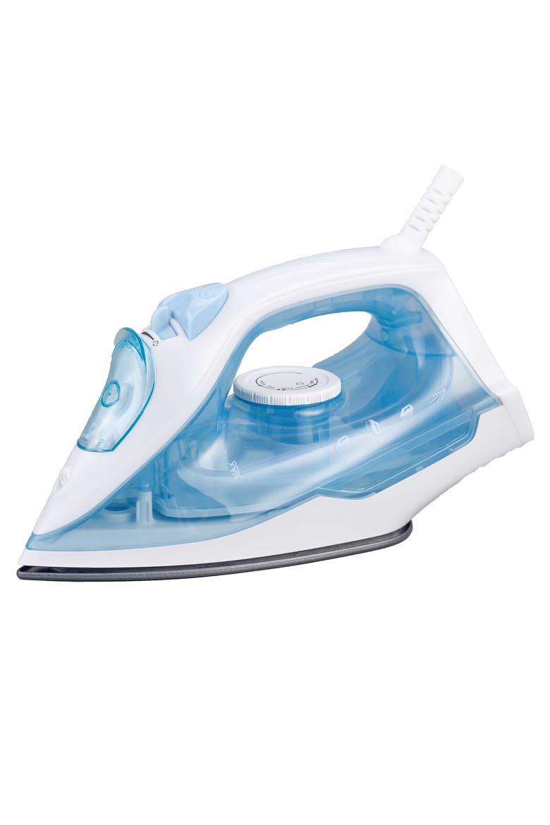 1200W Lightweight Non-Stick Steam Iron White, Main, color, White