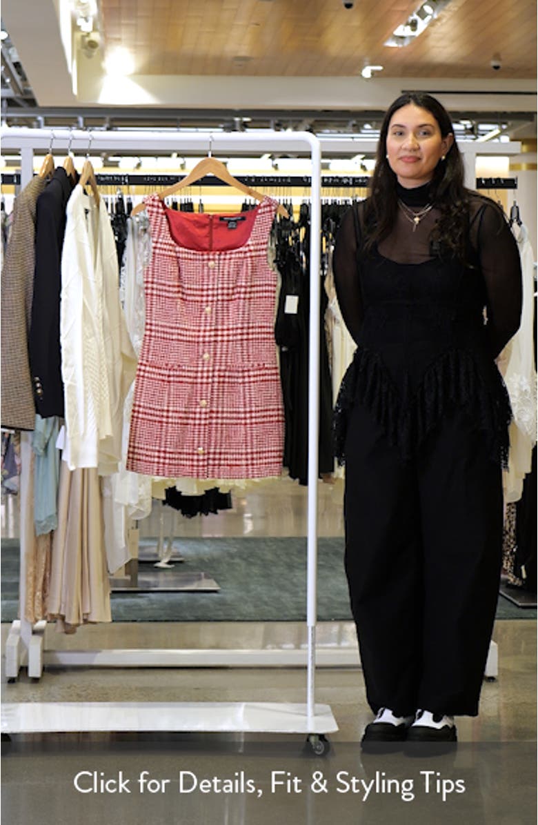 Plaid Bouclé Minidress, sales video thumbnail