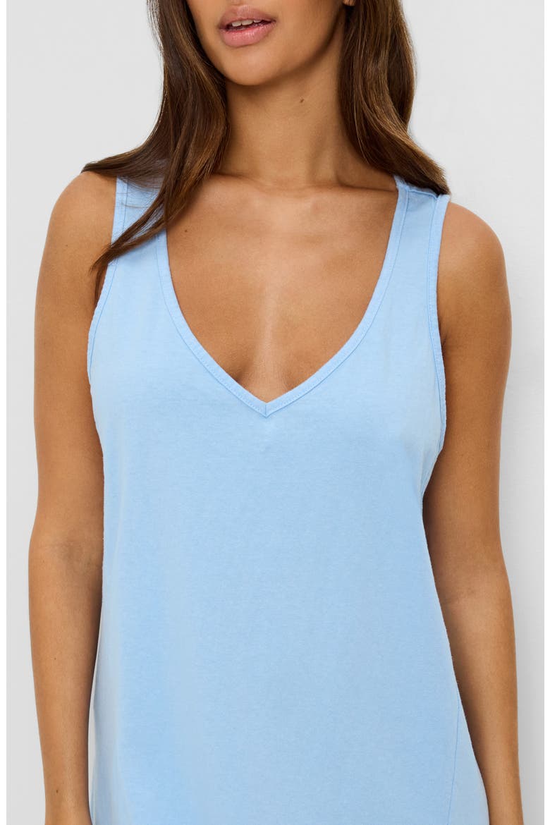 Camilla Cotton Tank Dress, Alternate, color, SKY