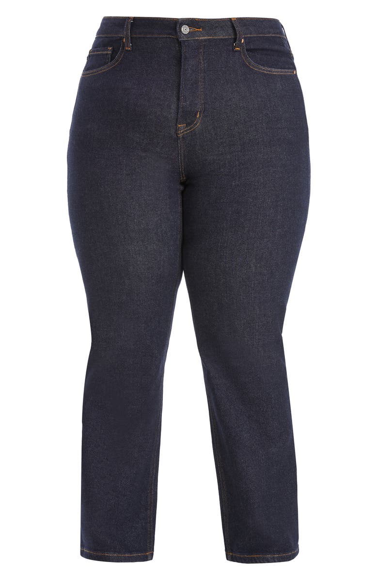 Bayeas High Waist Straight Leg Jeans, Alternate, color, Rinse Wash