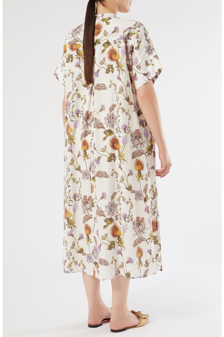 Otto Floral Crepe Dress, Alternate, color, WHITE