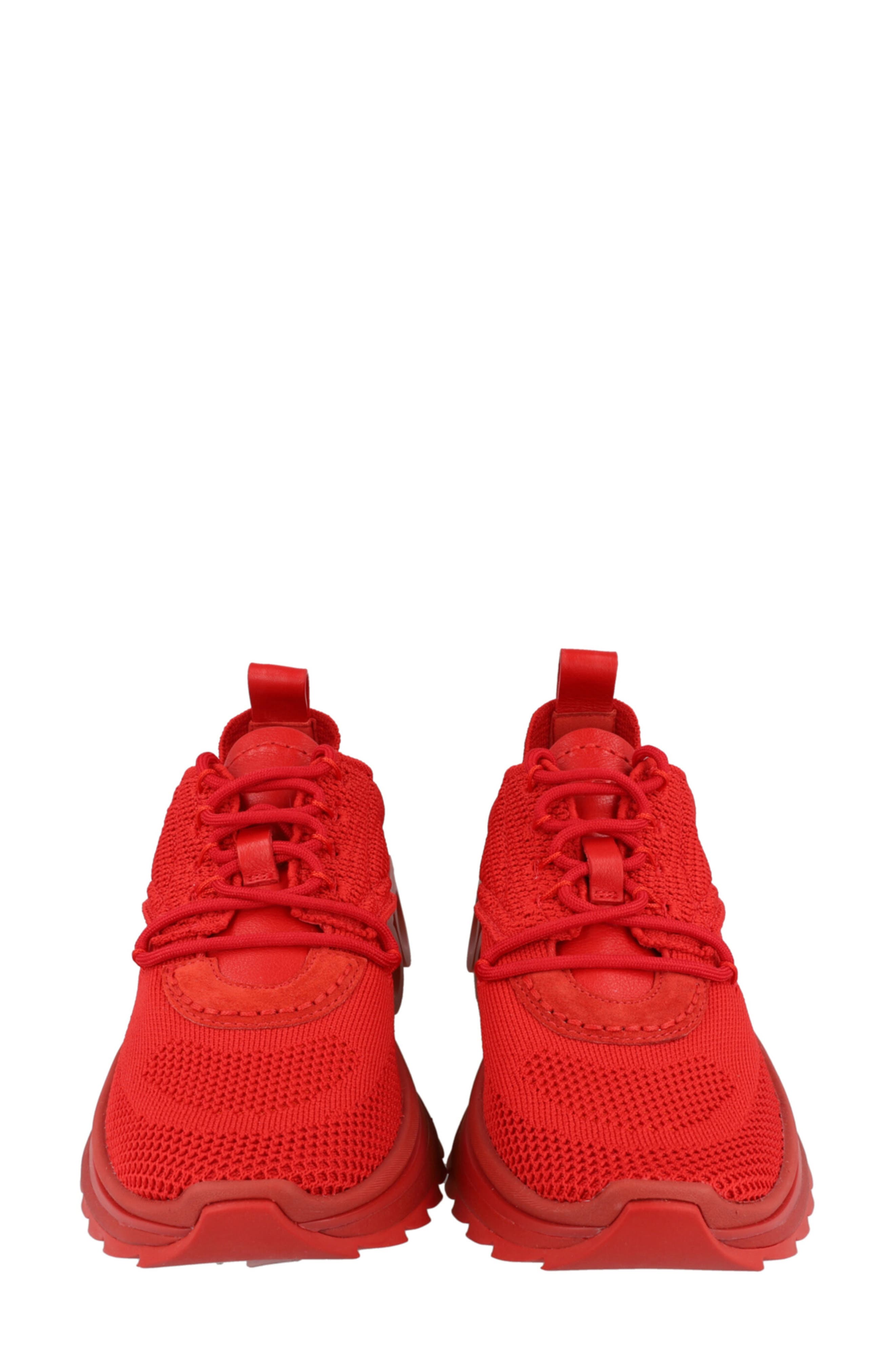 FERRAGAMO Nima Knit Low Top Sneaker, Alternate, color, Red