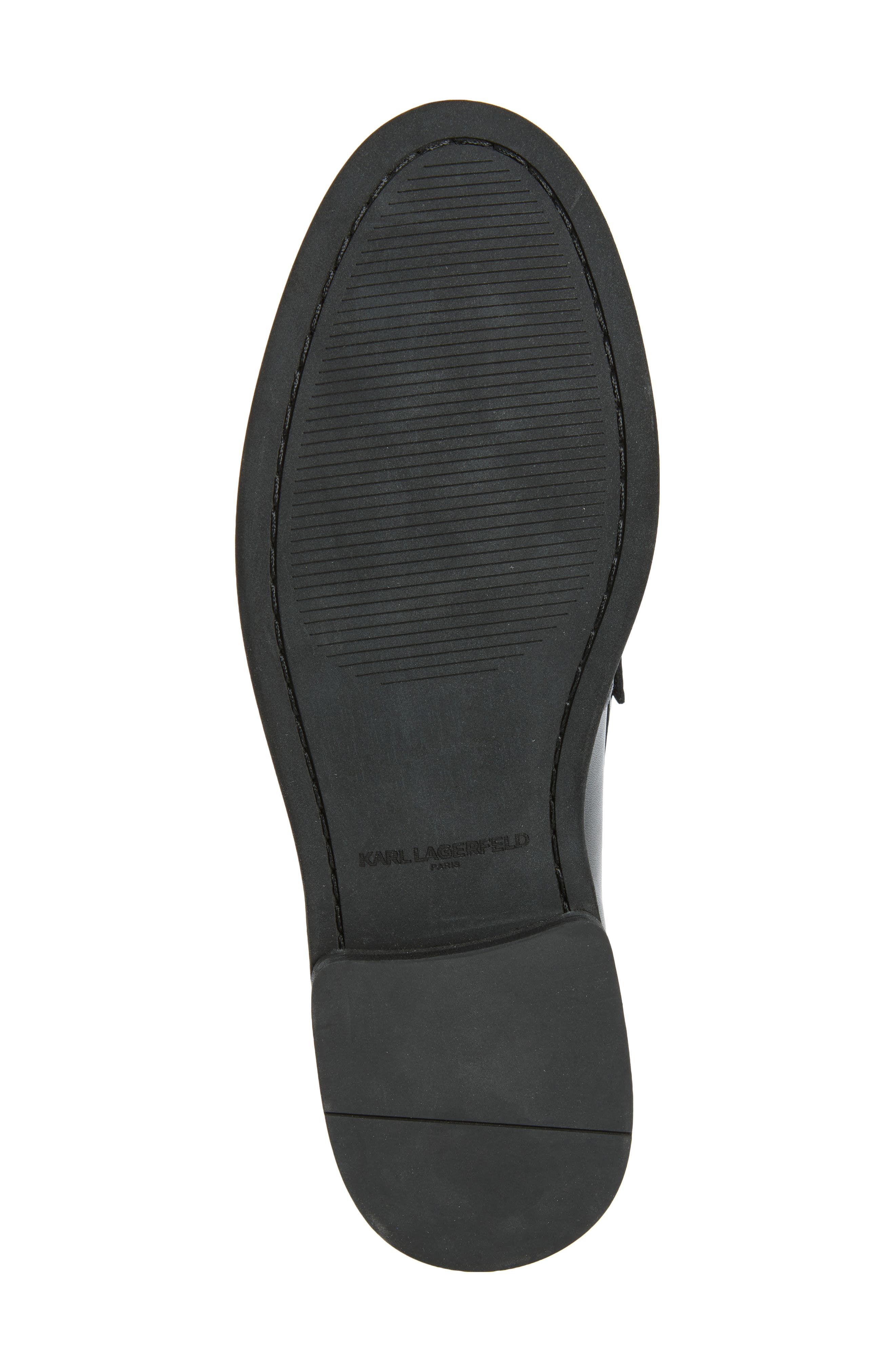 Felicien Faux Leather Loafer, Alternate, color, BLACK