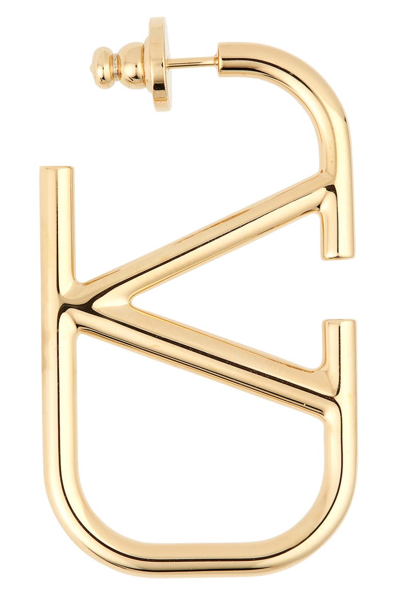 VLOGO Huggie Earrings, Alternate, color, ORO 18