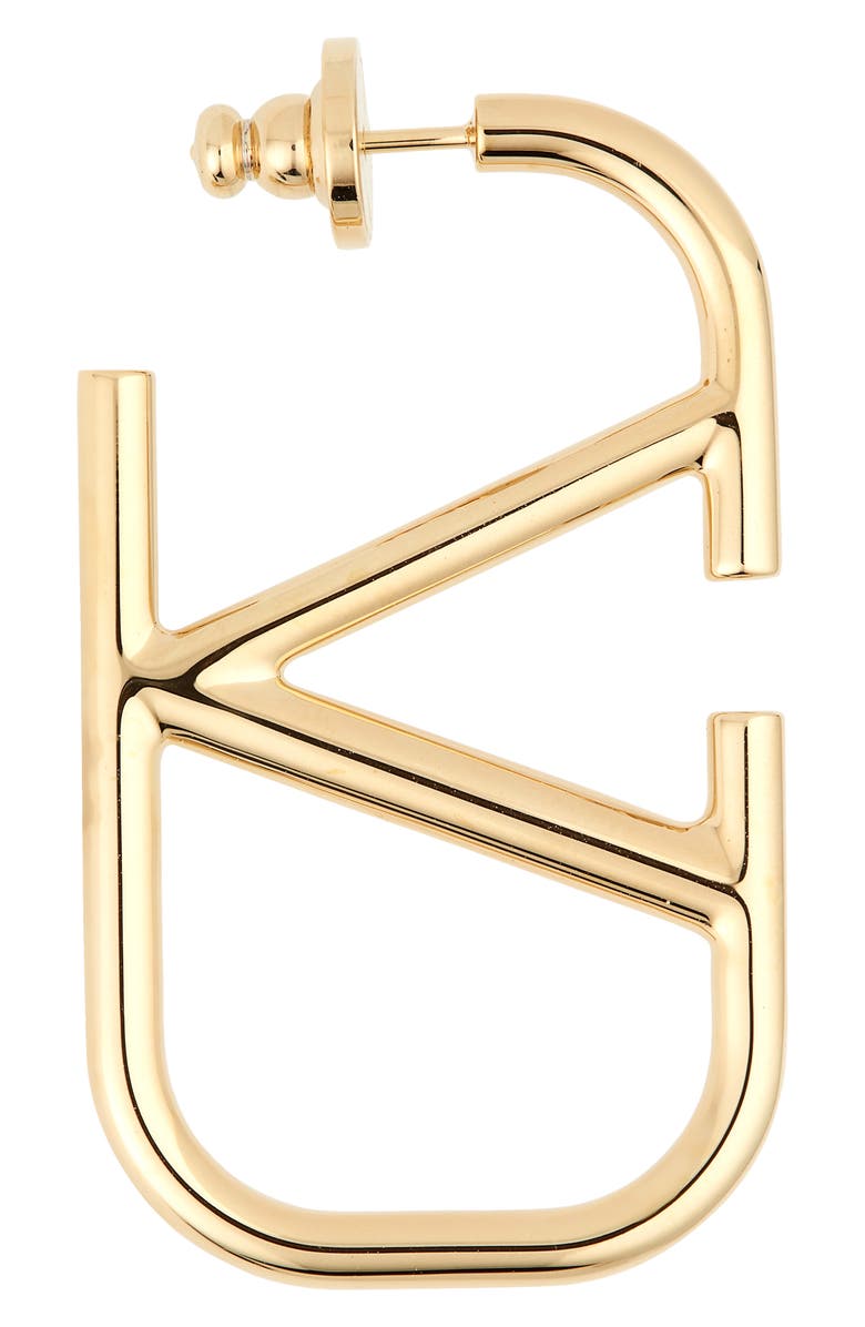 Valentino Garavani VLOGO Huggie Earrings, Alternate, color, Oro 18