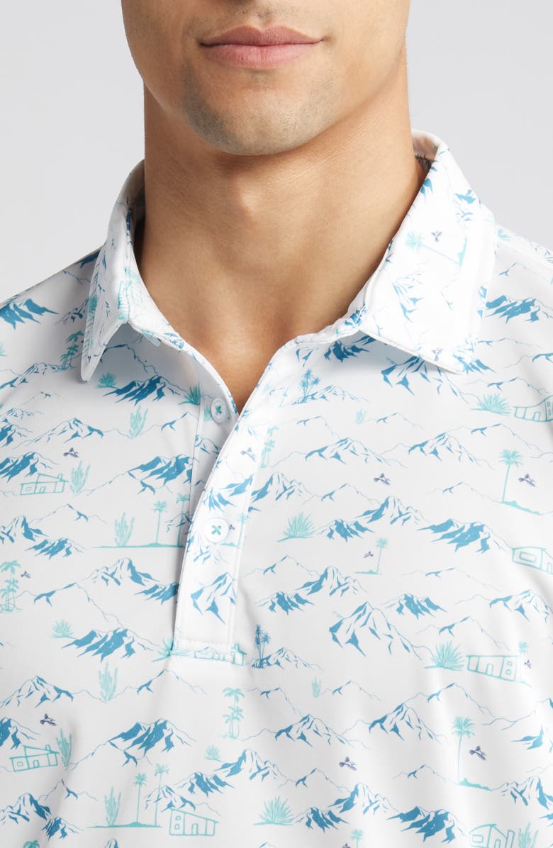 Swannies Lawrence Mountain Print Golf Polo, Alternate, color, 