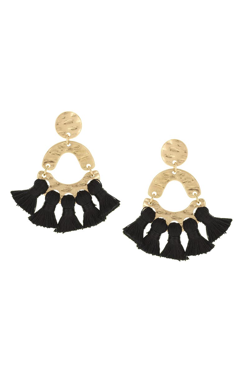 OLIVIA WELLES Sweep Me Away Fringe Earrings, Main, color, 
