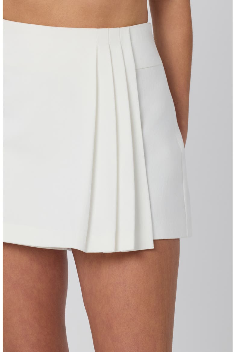 Leighton Pleated Skort, Alternate, color, OFF WHITE