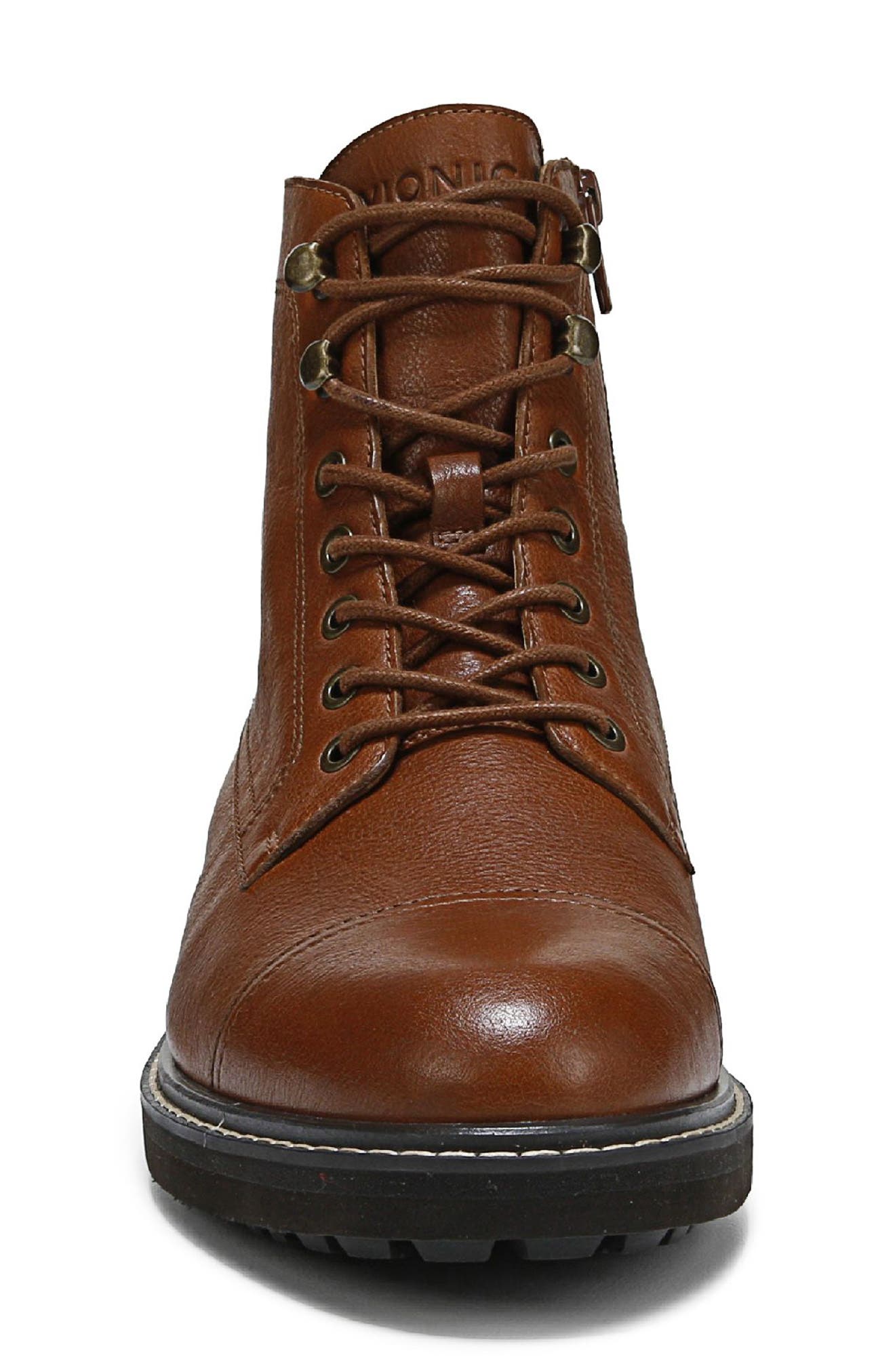 Livermore Water Repellent Lace-Up Bootie, Alternate, color, TAN LEATHER