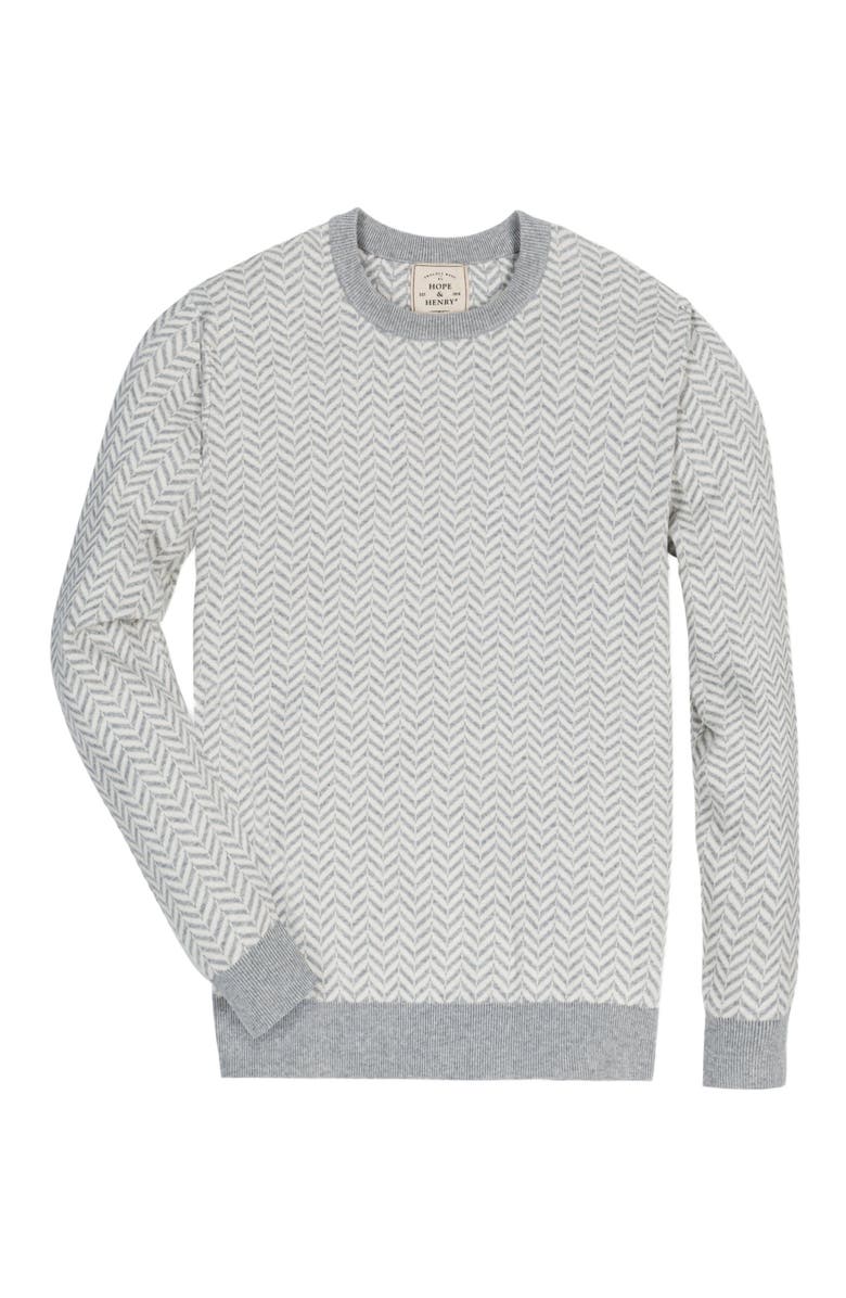 Hope & Henry Men's Organic Intarsia Crew Neck Sweater, Alternate, color, 