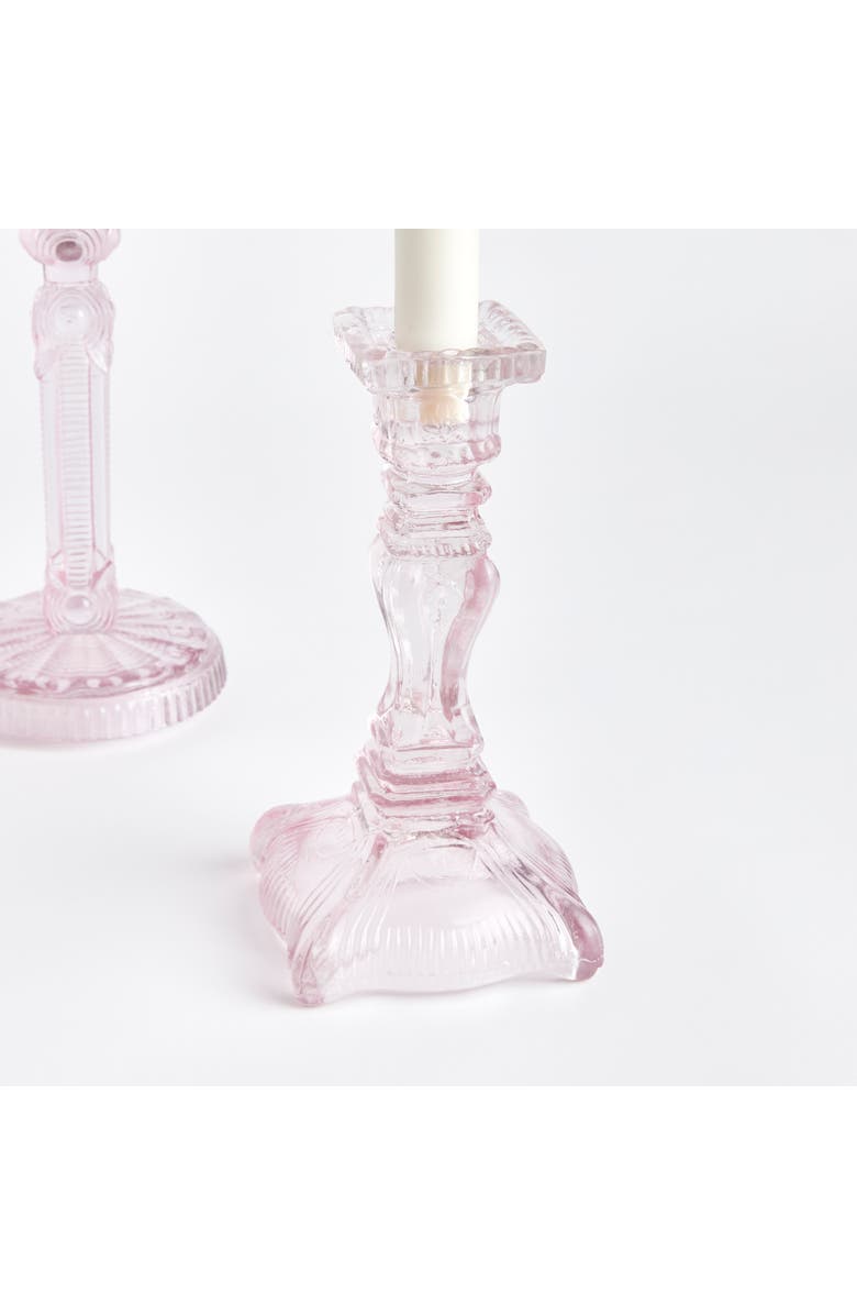 Napa Home & Garden Estella Taper Holders Large Set of 3, Alternate, color, Pink